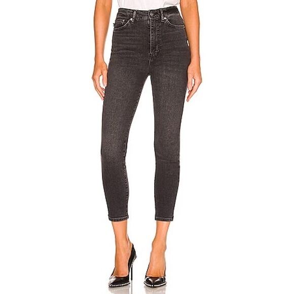 Lovers + Friends Mason High-Rise Skinny Jeans Vadera Black 26 NWT Sold Out - Picture 2 of 6